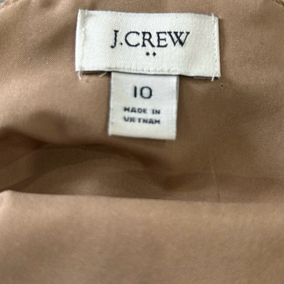 J. Crew Factory Black and Tan Animal Print Scalloped V-neck Cami Top Size 10 - Picture 6 of 7